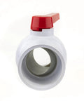 PVC Shut-Off Ball Valve 3 Inch Schedule 40 150 PSI ASTM Socket Heavy-Duty uPVC Body for Potable Water and Irrigation