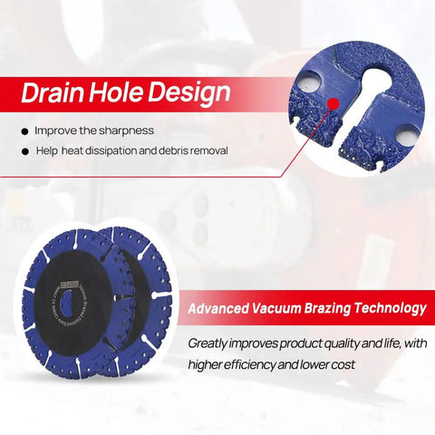 14 Inch Diamond Metal Cutting Disc All Purpose Cut Off Wheel That Handles Tough Jobs On Steel, Pipe, Stone, Concrete, Iron