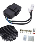 CDI Box And Voltage Regulator Rectifier Replacement Kit For Bayou 300 KLF300B ATV 1988 1989 1990 1991 Includes Part Numbers 21119 1302 21119 1369 21119 1241 Plug And Play Electrical Refurb For Smooth Starts And Ride Ready Power On The Trail.