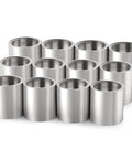 Beefy 304 Stainless Steel Pipe Coupling 1 Inch NPT Female X 1 Inch NPT Female Set Twelve Pack For Plumbing Fittings And Thread Adapters Built For Durability Corrosion Resistant Leak Free