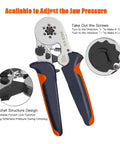 Top Notch Elukht Ferrule Crimping Tool Kit With 1200 Insulated Wire Terminals And Electrical Connectors For Precise Wiring Repairs, ratchet handle