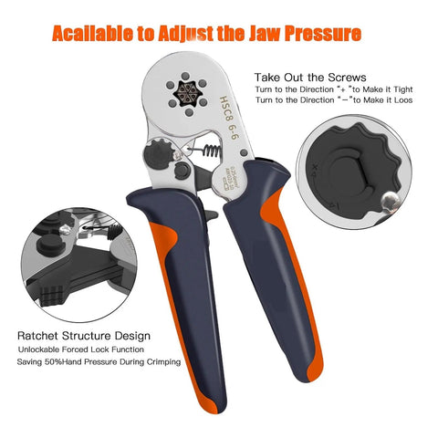 Top Notch Elukht Ferrule Crimping Tool Kit With 1200 Insulated Wire Terminals And Electrical Connectors For Precise Wiring Repairs, ratchet handle