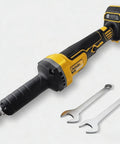 Heavy Duty Cordless Die Grinder Boasting A Beast Mode 26000 Rpm Brushless Motor Alongside One Quarter Inch Collet Plus Four Variable Speeds To Knock Out Metal Wood Plastic Grinding Polishing And Deburring On Site Tool Only with wrenches.