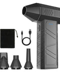 Cordless Air Duster With 110000 RPM Brushless Motor, Rechargeable 3 Gear Keyboard Cleaner, accessories included.