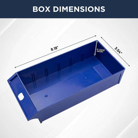 Close-up of blue drawer from 100 Drawer Tool Storage Cabinet For Bolt And Nut Organization With Pro Grade Durable ABS Drawers