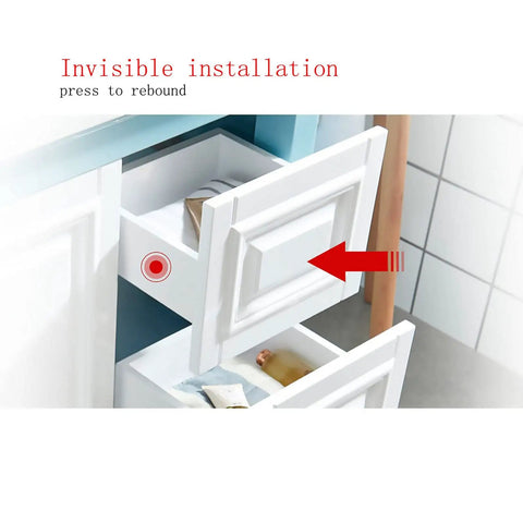 Push To Open Drawer Slides 22 Inch Rails For Wooden Cabinets demonstration with easy installation and modern design