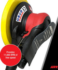 Self-Vacuum Orbital Palm Sander With Anti-Vibration Air Motor Ultra Low Noise DBA 11,000 RPM Double-Sealed Lubrication-Free Design