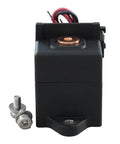 Close-up of Heavy Duty 60A 1000VDC High Voltage Ceramic DC Contactor Relay With 12V Coils for EV Chargers and Solar Grids.