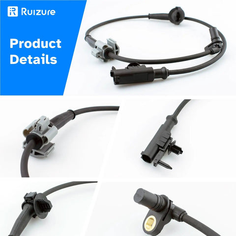Complete Four Piece Abs Wheel Speed Sensor Kit Front And Rear Built Dope For A No Sweat Swap Fits Gmc Yukon Chevrolet Tahoe Suburban Cadillac Escalade 2007 To 2014 showing sensor connections and design details.