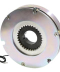 S150 Precision Servo Motor Electromagnetic Power Brake For Heavy Duty Industrial Uses With Hardcore Holding Torque and Top Shelf Quality Build Durable Friction Lining Assembly close-up view showing steel housing and friction disc.