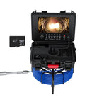 Heavy Duty Next Level 17mm Sewer Borescope And Pipeline Inspection Camera With Wifi DVR Recorder showing blue cable and monitor.