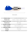 FC Male To LC Female Hybrid Fiber Optic Connector Adapter For Optical Power Meters And Visual Fault Locators, Zirconia Sleeve