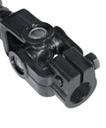 MDRIVEASY lower steering column intermediate shaft yoke, black metal with splined socket
