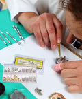 Watch Repair Kit With Stainless Steel Crown And Stem Set used for on the go watch maintenance by a technician