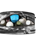 Travel Toiletry Bag For Men Women Kids Waterproof Dopp Kit Organizer With Spacious Compartments for essentials, zipper open view