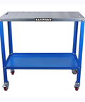 Rust Free Welding Table 36 By 18 Inches Beefed Up Universal Work Cart With Five Eighth Inch Hole Pattern Thirteen Gauge Top 1200 Lb Load Capacity Heat Resistant Up To 1600 Fahrenheit Ideal Welding Surface For Metal Fabrication And Shop Projects