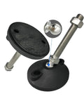 Adjustable Articulating Furniture Leveling Feet Glides To Crush Wobbly Tables And Shaky Floors Quick Height Swaps for heavy-duty use.