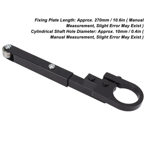 Badass Heavy Duty Belt Sander Attachment For 100 And 125 Mm Angle Grinders Quick Swap All Steel Conversion Kit tool with fixing plate and shaft hole.