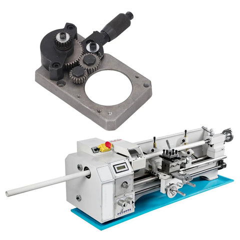 Lathe Headstock Assembly With 20T, 25T, And 45T Gear Set For Mini Lathes, showing gear and lathe compatibility with 7x and 0618 series