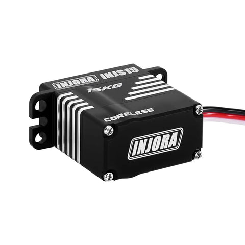 Close-up of Waterproof Coreless Servo With Aluminum Case Mount And Horn For One Eighteenth Scale TRX4M Crawlers Beefy Torque Fast