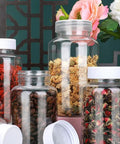 50 Pack Clear 5Ml Plastic Lab Bottles With Wide Mouth Caps For Reagents, Samples And Liquid Storage, Transparent Cylindrical Polyethylene Bottles With Leakproof Screw Caps, Your Go To Food Safe Lab Storage Solution clear bottles with white caps