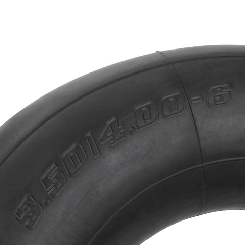 Heavy Duty Inner Tube 4.10/3.50-6 With TR-87 Angled Valve Stem for various equipment close-up view