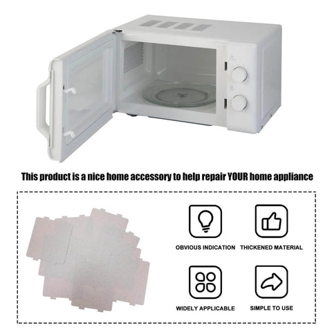 10 Pack Microwave Oven Mica Sheets Heat Insulation Cover Cuttable Design For Easy Replacement And No Fuss Installation in use