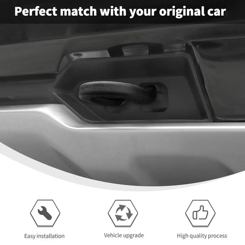 Tow Hook Cover for Chevy Silverado 1500 2019 2020 2021 2022 2023 2024 2025 2026 and Suburban Tahoe Z71 Black Rubber Sleeve