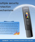 Portable Handheld Spot Welder With 2 In 1 Welding Pen Ultra Lightweight 155g showing temperature control screen