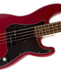 Signature Nate Mendel Precision Bass In Candy Apple Red With Rosewood Fingerboard Slim C Neck 20 Medium Jumbo Frets Seymour Duncan SPB 3 Pickup Right Hand Deluxe Gig Bag Included For Easy On The Go Gigs close-up body