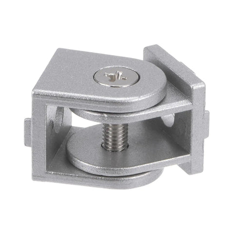 4-Pack Die-Cast Aluminum Pivot Joints, 180-Degree Adjustable Flexible Pivot Connectors For 2020 Series Aluminum Extrusion Profiles, 6mm Bore, Silver Tone DIY-Friendly Built-To-Last. 20x20x23mm adjustable joint