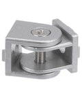 2 Pack Adjustable 180 Degree Pivot Joints For 2020 Aluminum Extrusion, Flexible Connector With M6 Screws, 6mm Aperture, Silver Tone Die Cast Aluminum Joint Built For 2020 Profile Systems, close-up