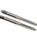 HSS Taper And Plug Tap M1.6 X 0.35mm Pitch, right-hand thread, 1.6mm high-speed steel tool for precise metal threads close-up