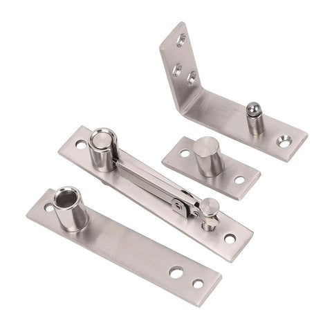 Concealed Door Pivot Hinge Stainless Steel Heavy Duty Brushed Finish 180 Degree Rotation 300 Lbs Load Capacity For Wooden Doors And Aluminum Frame Doors Hidden Pivot Hardware Built To Last