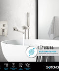 Wall Mounted Tub Filler With Handheld Shower Sprayer No Fuss Dual Function Tub Spout And 2In1 Diverter Single Handle Bathroom Shower System With Rough In Valve Brushed Nickel installed in modern bathroom setting