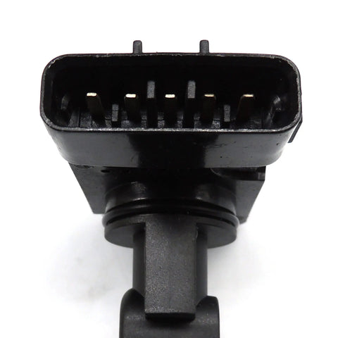 Front view of Mass Air Flow Sensor AFH90M-01B Replacement for GMC Chevy 6.6L V8 Trucks 2001 2007 Direct Plug In Easy Install