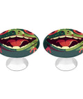 Frog Mouth Open Cabinet Knobs 2 Pack Stainless Steel Drawer Pulls for kitchen cabinets, bathrooms, and wardrobes, vintage style.