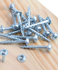 Pocket Hole Wood Screws Self Tapping Torx T20 Heavy Duty Coarse Thread 1-1/4 Inch 32mm Silver Pack Of 100