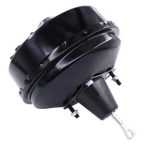 Heavy Duty Vacuum Power Brake Booster For Chevy Blazer And S10 Pickup, side view highlighting black finish and mounting hardware.