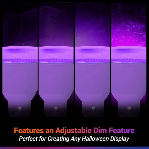 Straight Fire Purple Led Par38 Flood Bulbs 2 Pack 18 Watt Takes Down 120 Watt Dimmable E26 Base Party Decor Halloween Porch Setup That Goes Hard On Lighting With Total Vibe Control