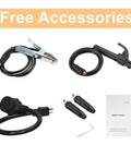 Dual Voltage Arc Welder 160 Amp 110V To 220V IGBT Inverter With ARC Force Portable MMA Welder accessories and manual