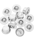 12 Pieces Mounted Bearing Casters Stainless Steel Transfer Bearings For All Directional Use Lightweight Durable Design