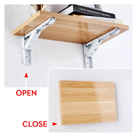 Triangular Bracket 2 Pack Wall Mounted Shelf Support For Bench Table Hidden Kitchen Storage Hardware Heavy Duty Stainless Steel Brackets