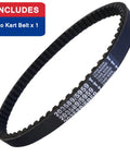 30 Series Go Kart Drive Belt For 212cc 196cc Engines Six Point Five HP, heavy-duty replacement belt front view, fits Manco and TrailMaster.