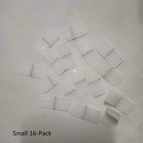 Nylon Hinges For RC Airplane Models Three Sizes Available 16 Pack Durable Fixed Wing Hinge Set For Aileron Rudder And Elevator Flexible Rotation Easy Install Small Size 0.47 By 0.94 Inches