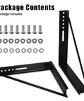 Heavy Duty Steel Truck Toolbox Bracket Kit 18 By 18 Inches For Underbody Toolboxes With Welded Structural Mounts Includes Screws