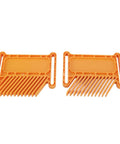 Heavy Duty Rock Solid Woodworking Featherboard Premium Steel Adjustable Stackable Safety Clamps For Table Saw Router Table Band Saw Save Knuckles And Workshop Flow Tight in orange plastic design.