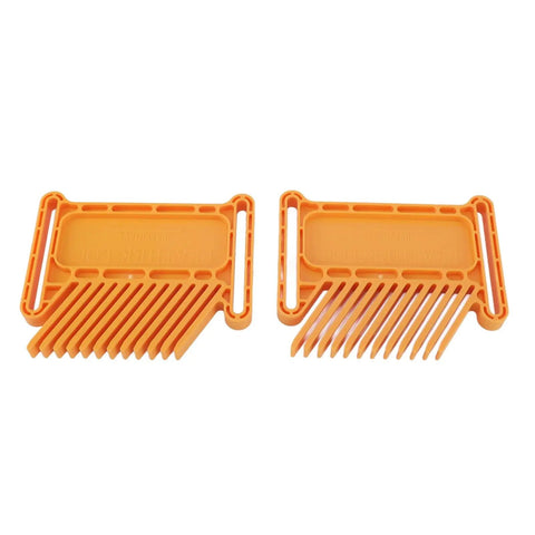 Adjustable Featherboard For Woodworking Safety On Table Saws Router Tables And Band Saws, Durable orange plastic push guide