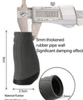 Two Pack 90mm Bike Handlebar Grips Two Color Rubber Ergonomic Design Grippy Comfort Fit For Most Regular Road And Mountain Bikes Easy Install Durable Grips In Black And Grey measured with caliper