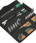 Pro Grade Window Installation Screwing Tool Set With Ergonomic Handles, Durable Bits, Magnetized Drivers in open carrying case